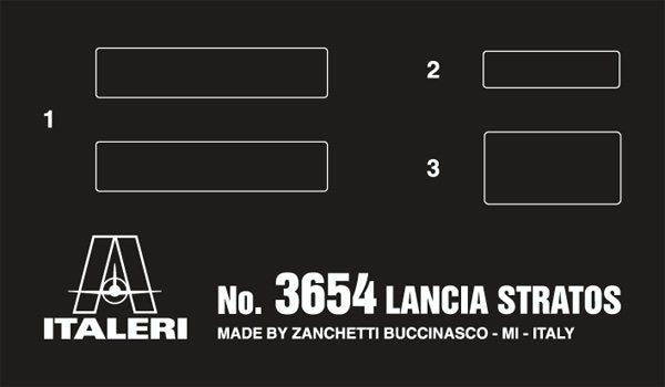 Italeri 3654 LANCIA STRATOS HF 1/24 – immagine 5