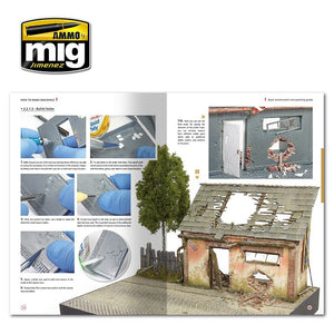 AMMO of Mig Jimenez 6135 HOW TO MAKE BUILDINGS. BASIC CONSTRUCTION AND PAINTING GUIDE (English) – imagen 7