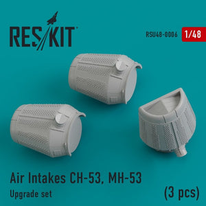 RESKIT RSU48-0006 Prises d&amp;#39;air CH-53, MH-53 (3 pièces) 1/48