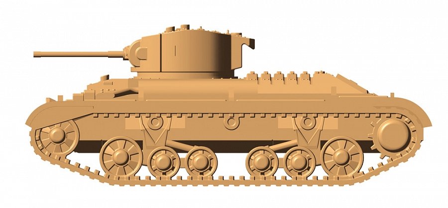 Zvezda 6280 British Infantry Tank &amp;quot;Valentine” II 1/100 – immagine 4