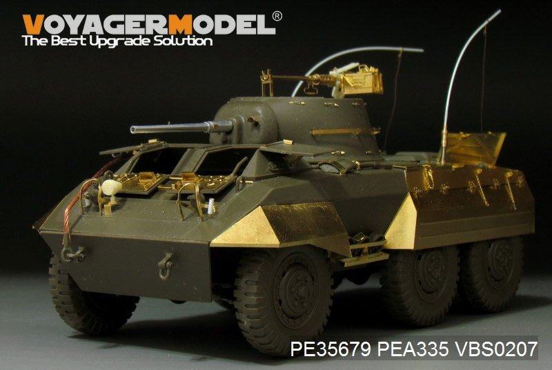 Voyager Model PE35679 WWII US M8 light armored car basic(B ver include Gun barrel）(For TAMIYA 35228) 1/35 – immagine 2