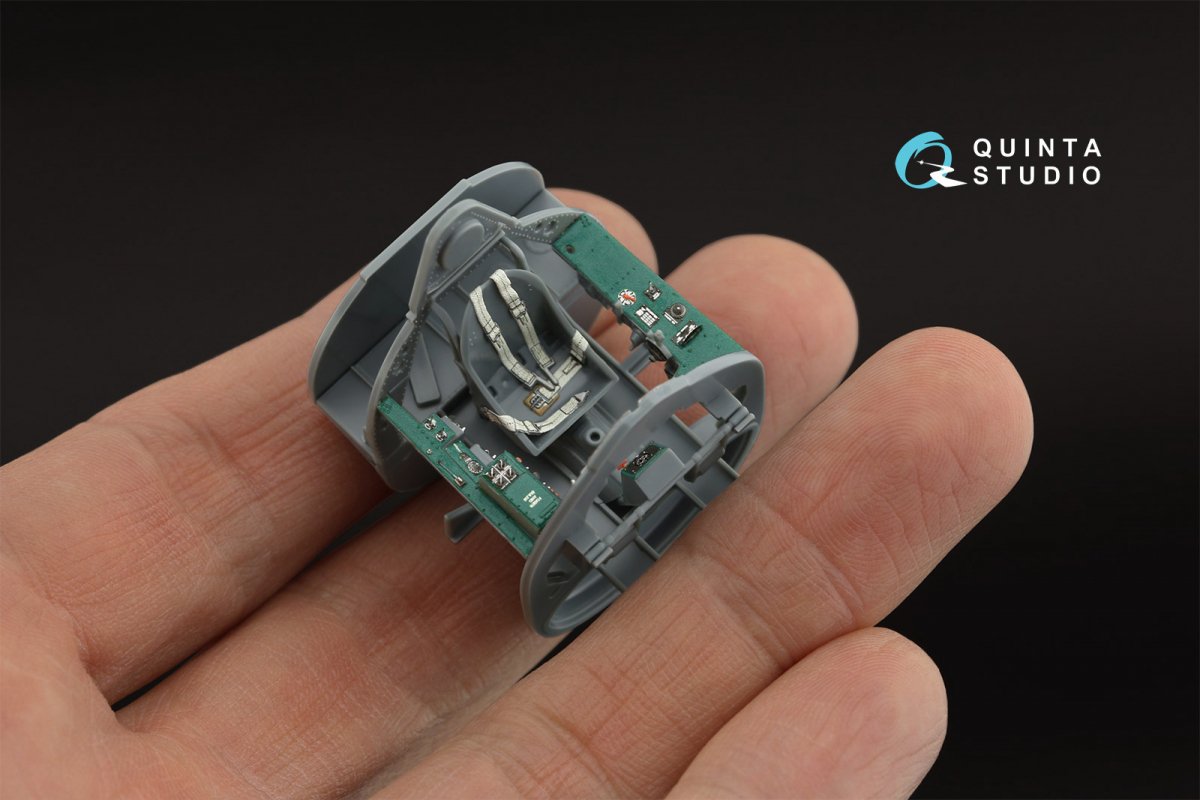 Quinta Studio QD48319 F4F-3 late 3D-Printed &amp;amp; coloured Interior on decal paper (Eduard) 1/48 – Bild 9