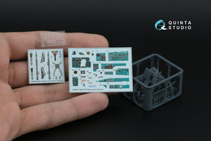 Quinta Studio QD+48577 MiG-21MF Fishbed-J (Moscow plant) 3D-Printed &amp;amp; coloured Interior on decal paper (Eduard) (with 3D-printed resin parts) 1/48 – imagen 4