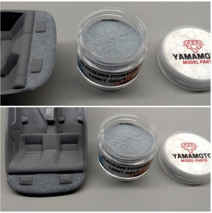 Poudre de flocage gris clair Yamamoto YMPF005 – image 2