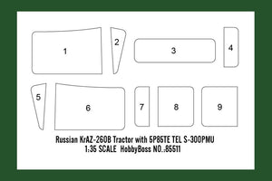 Hobby Boss 85511 Russian KrAZ-260B Tractor with 5P85TE TEL S-300PMU 1/35 – immagine 13