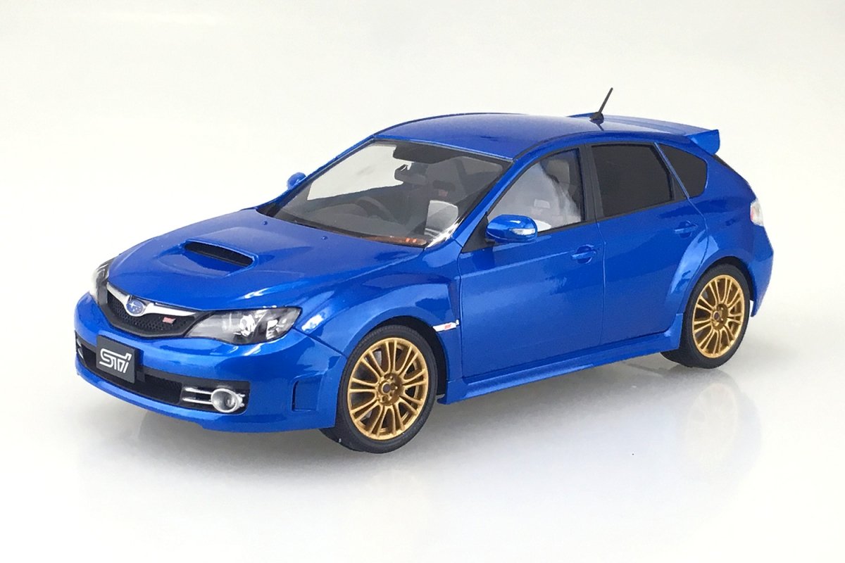 Aoshima 00491 Subaru GRB Impreza WRX Mica Blu 1/24 – imagen 2
