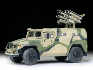 Zvezda 3682 GAZ with AT missile system Kornet D 1/35 – zdjęcie 3