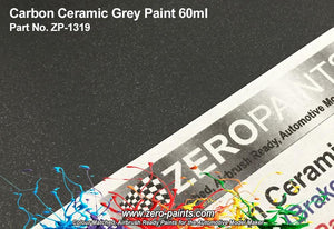 Zero Paints ZP-1319 Carbon Ceramic Grey Paint 60ml – immagine 3