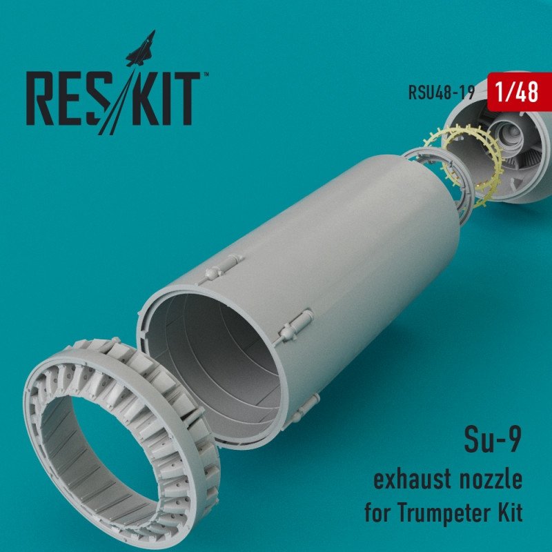 RESKIT RSU48-0019 Tuyère d'échappement Su-9 pour maquette Trumpeter au 1/48
