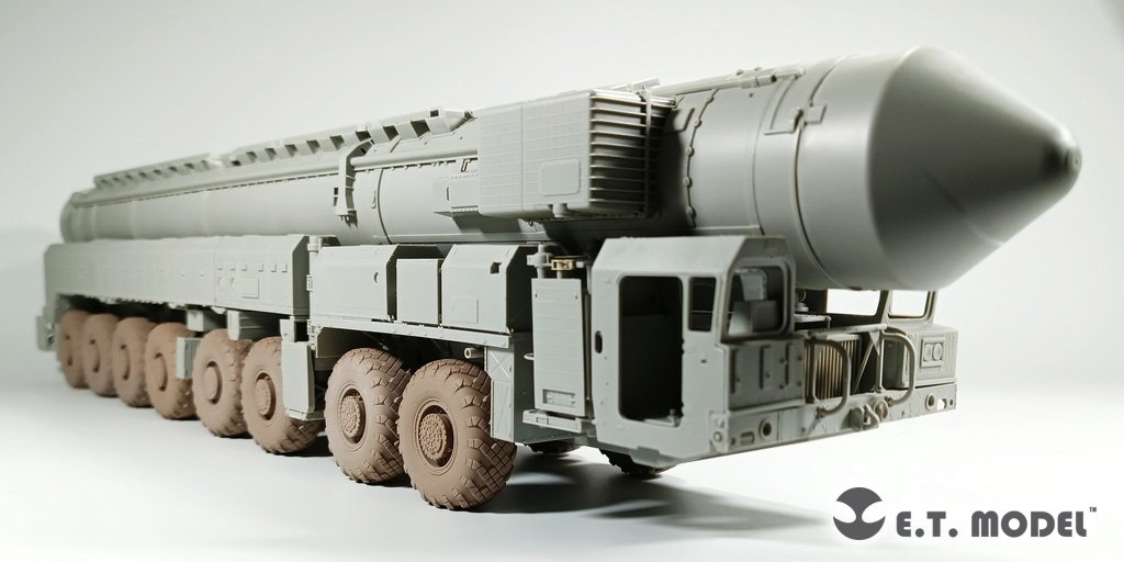 E.T. Model P35-114 15U175 TEL of RS-12M1 Topol-M ICBM complex Sagged wheels For TRUMPETER Kit 1/35 – Bild 5