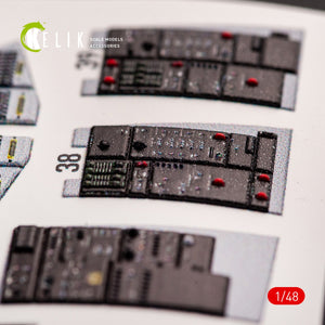KELIK K48068 F-14A TOMCAT LATE INTERIOR 3D DECALS FOR TAMIYA KIT 1/48 – immagine 5