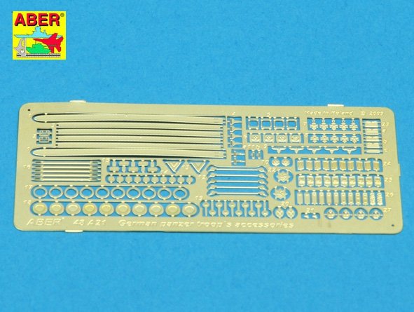 Accessoires des troupes panzer allemandes Aber 48 A21
