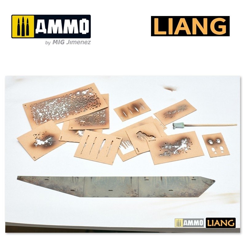 Liang 0004 Handprint &amp;amp; Shoeprint Airbrush Stencils – immagine 6