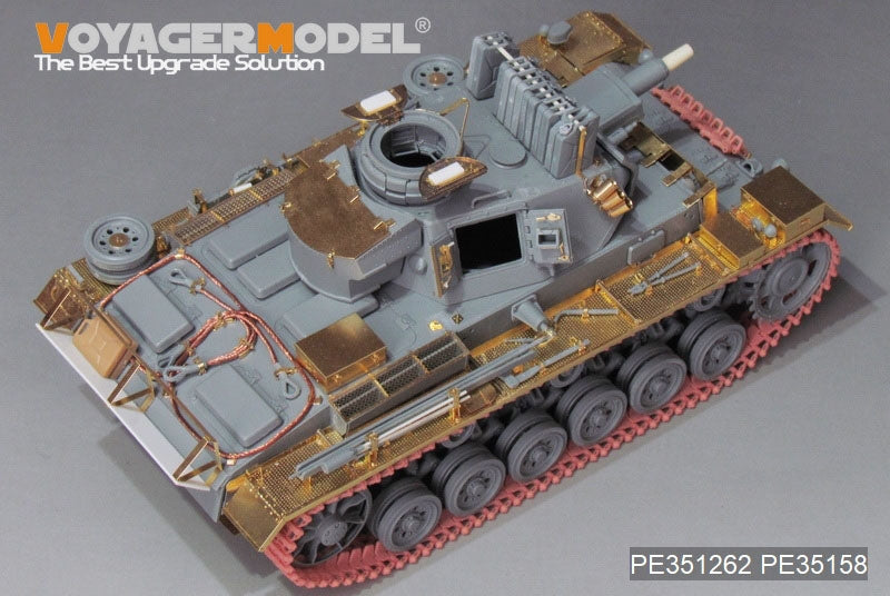 Voyager Model PE351262 WWII Pz.KPfw. III Ausf N Africa troop upgrade set basic For DRAGON 6431/6956 1/35 – immagine 2