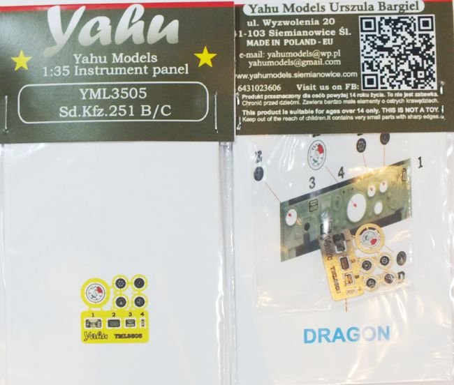 Yahu YML3505 Sd.Kfz 251 Dragon / Zvezda 1/35