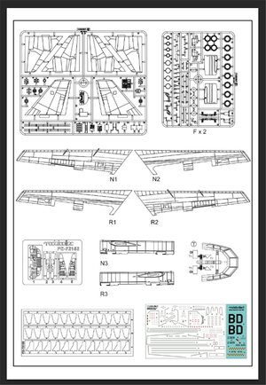 Modelcollect UA72200 B-52H U.S. Stratofortress strategic Bomber 1/72 – immagine 25