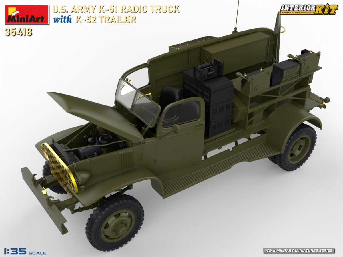 MiniArt 35418 US ARMY K-51 RADIO TRUCK WITH K-52 TRAILER. INTERIOR KIT 1/35 – Bild 10