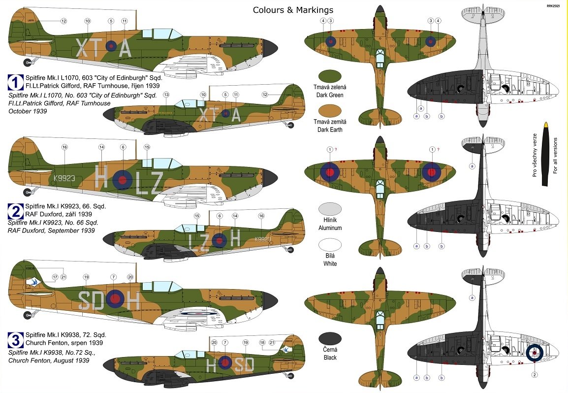 Kovozavody Prostejov KPM0261 Spitfire Mk.Ia „Three Blade Prop“ 1/72 – imagen 2