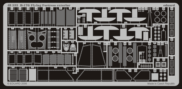 Eduard 48533 B-17G extérieur 1/48 (MONOGRAMME, REVELL)