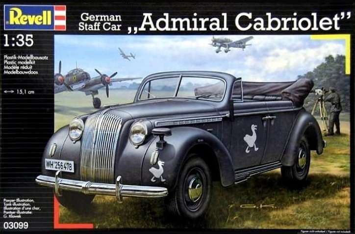 Revell 03099 German Staff Car - Admiral Cabriolet 1/35