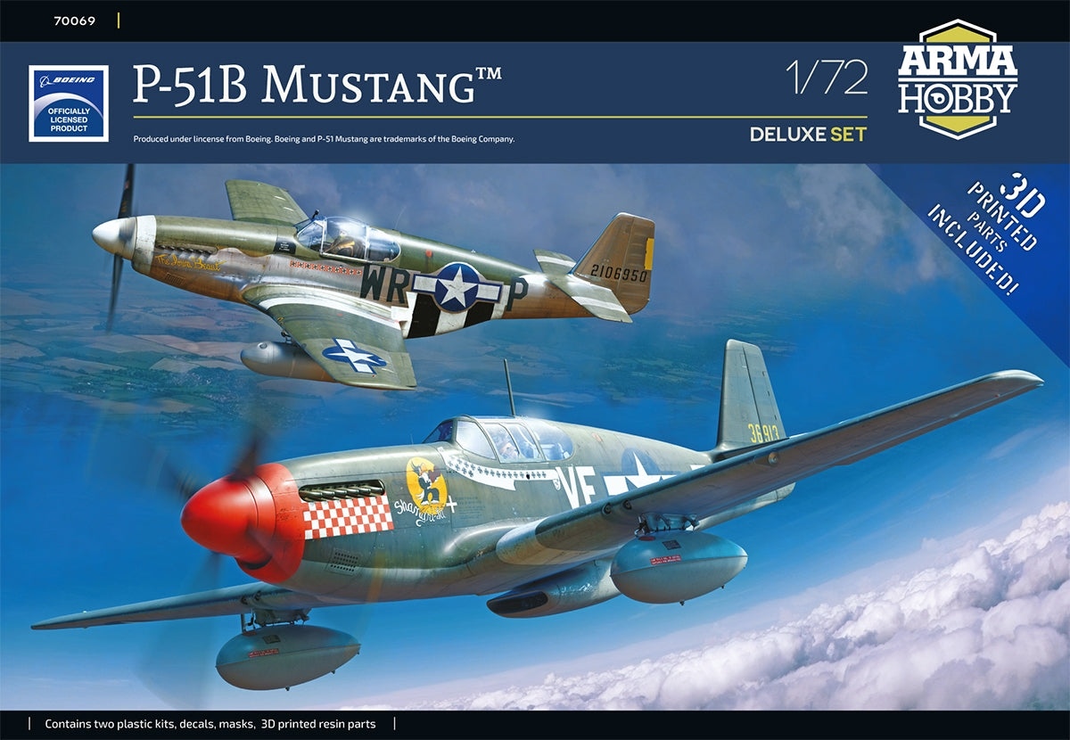 Arma Hobby 70069 P-51 B Mustang Deluxe Set 1/72 – immagine 2