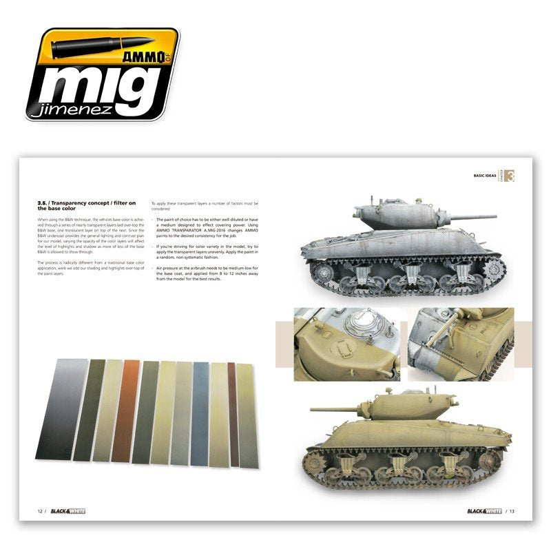 AMMO of Mig Jimenez 6016 BLACK &amp;amp; WHITE TECHNIQUE (English) – immagine 3