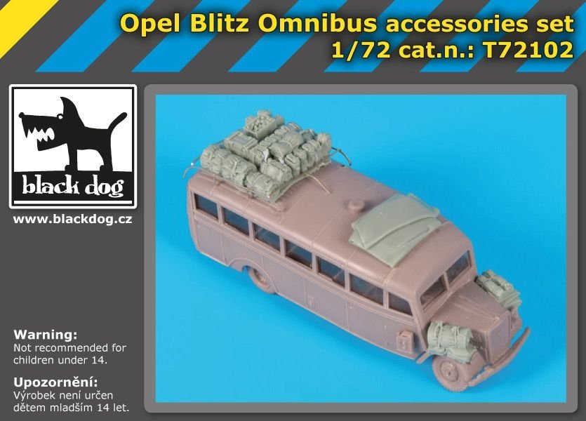 Black Dog T72102 Opel Blitz Omnibus accessories set for Roden 1/72 – Bild 2