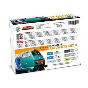 Lifecolor XS18 Acrylic color Set Italian Railways Set 3 6x22ml – immagine 2