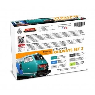 Lifecolor XS18 Acrylic color Set Italian Railways Set 3 6x22ml – immagine 2