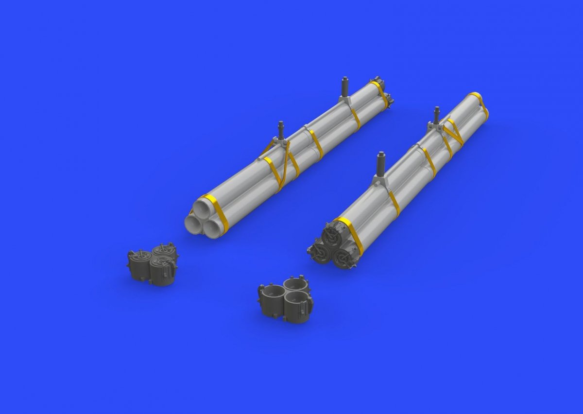 Eduard 632089 Bazooka rocket launchers for P-47 HASEGAWA 1/32 – zdjęcie 3