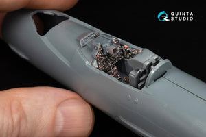 Quinta Studio QD+48551 MiG-21R (panneaux de cockpit gris) Intérieur imprimé en 3D et coloré sur papier décalcomanie (Eduard) (avec pièces en résine imprimées en 3D) 1/48 – image 4
