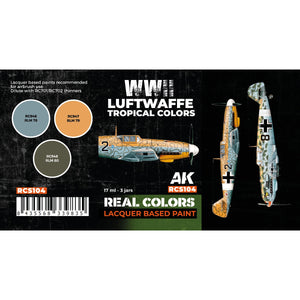 AK Interactive RCS104 WWII Luftwaffe Tropical Colors 3x17ml – zdjęcie 2