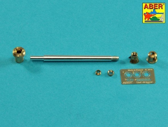 Aber 35L-058N StuK.40 L/48 Canon de 7,5 cm avec frein de bouche pour StuG.III Ausf.G allemand, version initiale (Trumpeter), échelle 1/35