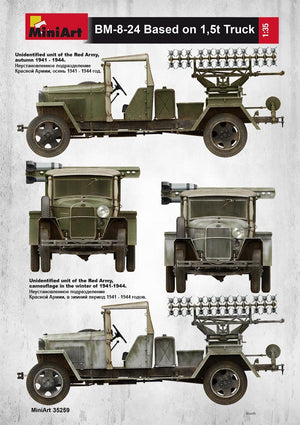 MiniArt 35259 Soviet Rocket Launcher BM-8-24 1/35 – image 3