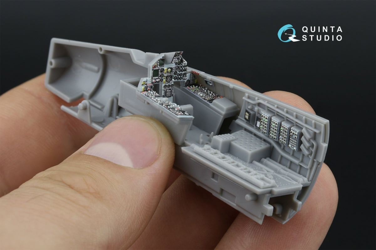 Quinta Studio QD72187 F-15C Late/J Late 3D-Printed &amp;amp; coloured Interior on decal paper (Fine Molds) 1/72 – immagine 11