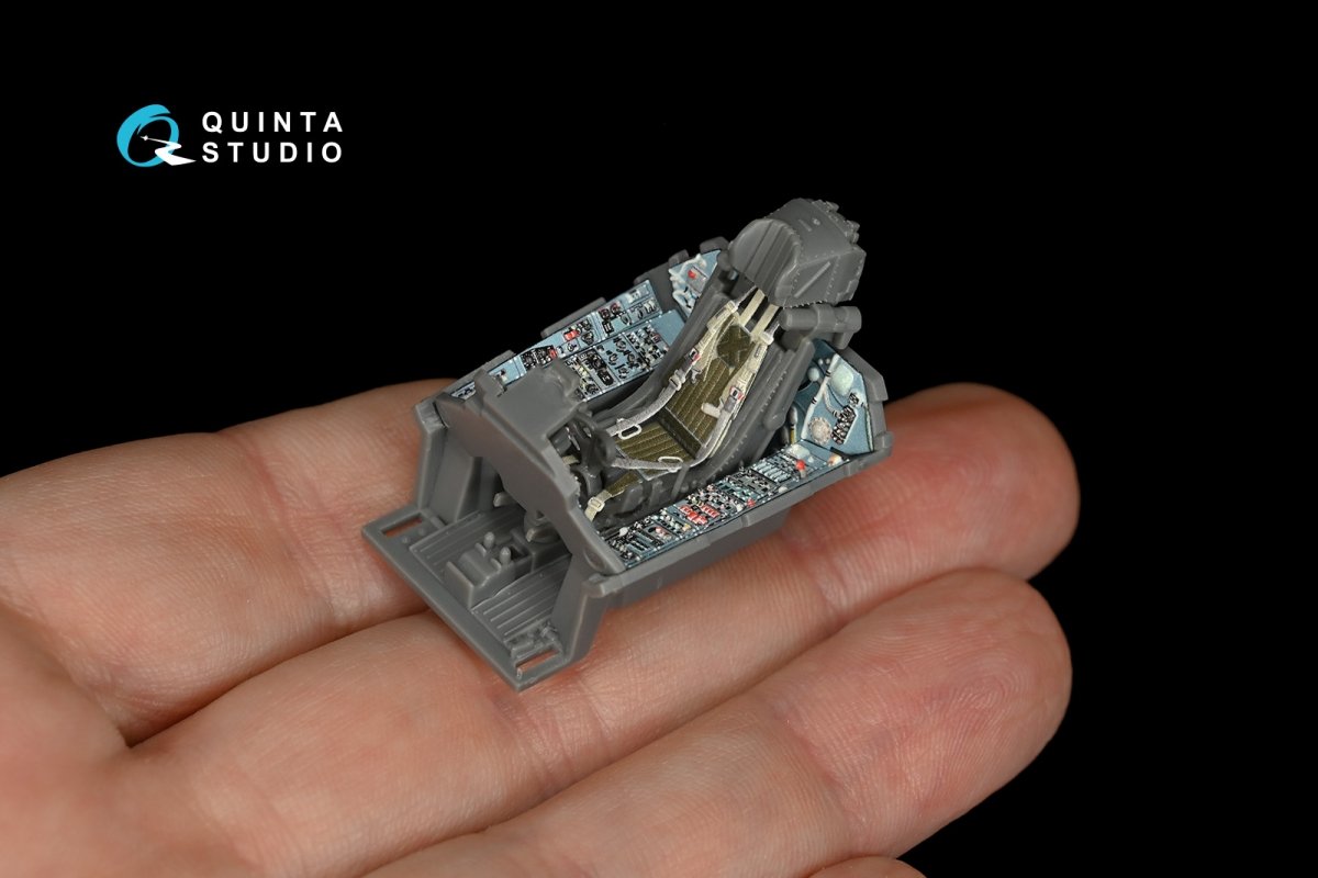 Quinta Studio QD48148 Su-27 3D-Printed &amp;amp; coloured Interior on decal paper (for GWH kit) 1/48 – imagen 7