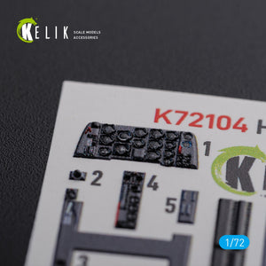 KELIK K72104 HE-219 UHU interior 3D decals for Dragon kit 1/72 – Bild 2