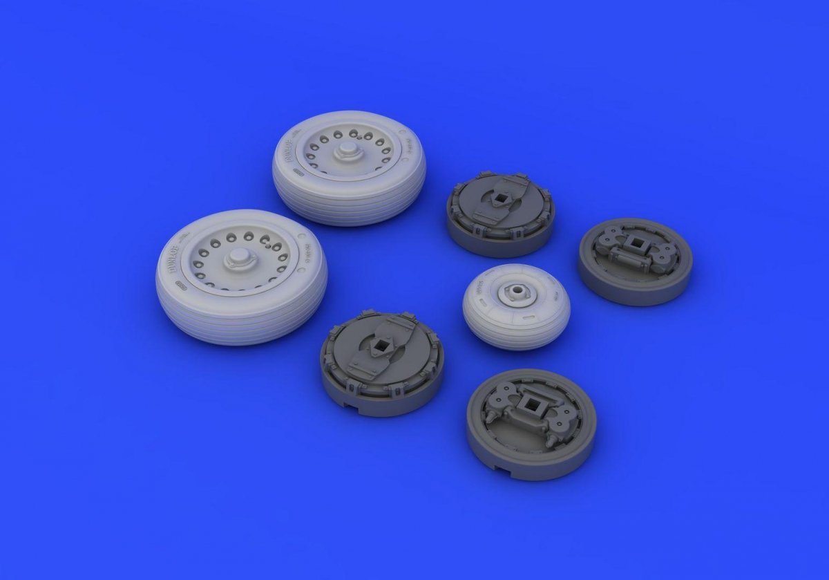 Eduard 632076 Mirage IIIc wheels ITALERI 1/32 – Bild 3
