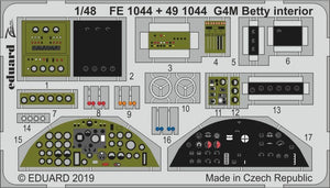 Intérieur Eduard 491044 G4M Betty 1/48 TAMIYA