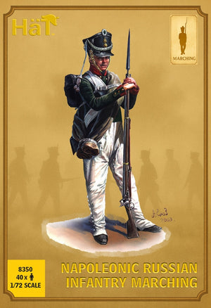 Hat 8350 Napoleonic Wars Russian Infantry - Marching (40 Figures) 1/72