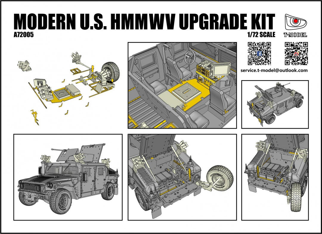 T-Model A72005 Modern US HMMWV Upgrade Set 1/72 – Bild 2