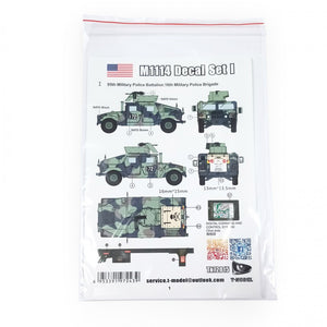 T-Model TK72015 M1114 HMMWV - Decal Set No.1 1/72 – imagen 5