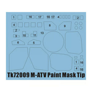 T-Model TK72009 M-ATV - Paint Mask 1/72