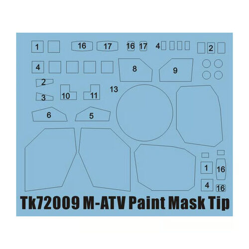 T-Model TK72009 M-ATV - Paint Mask 1/72
