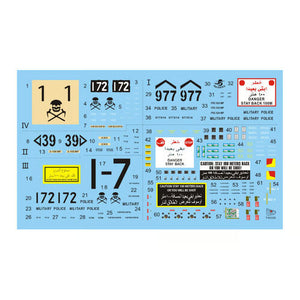 T-Model TK72015 M1114 HMMWV - Decal Set No.1 1/72