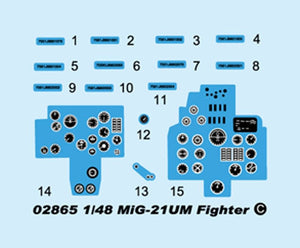 Trumpeter 02865 MiG-21UM Mongol B 1/48 – immagine 6