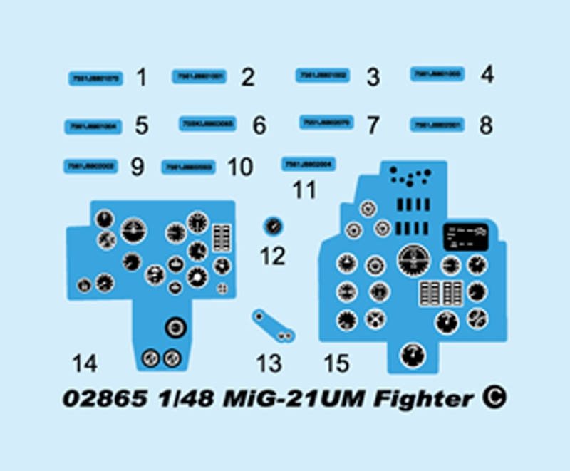 Trumpeter 02865 MiG-21UM Mongol B 1/48 – immagine 6