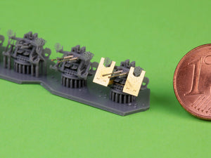 Master SM-200-011 IJN Type 96 25mm - PODWÓJNA podstawa - wczesna z celownikiem pierścieniowym (4 szt.) 1/200 – immagine 3