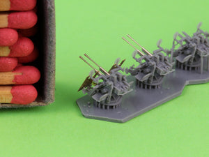Master SM-200-011 IJN Type 96 25mm - PODWÓJNA podstawa - wczesna z celownikiem pierścieniowym (4 szt.) 1/200 – immagine 4