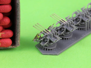 Master SM-200-013 IJN Type 96 25mm - POTRÓJNA podstawa - wczesna z celownikiem pierścieniowym (4 szt.) 1/200 – zdjęcie 4